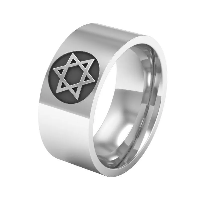 Ancient Greece Star of David Stainless Steel 316 Ring