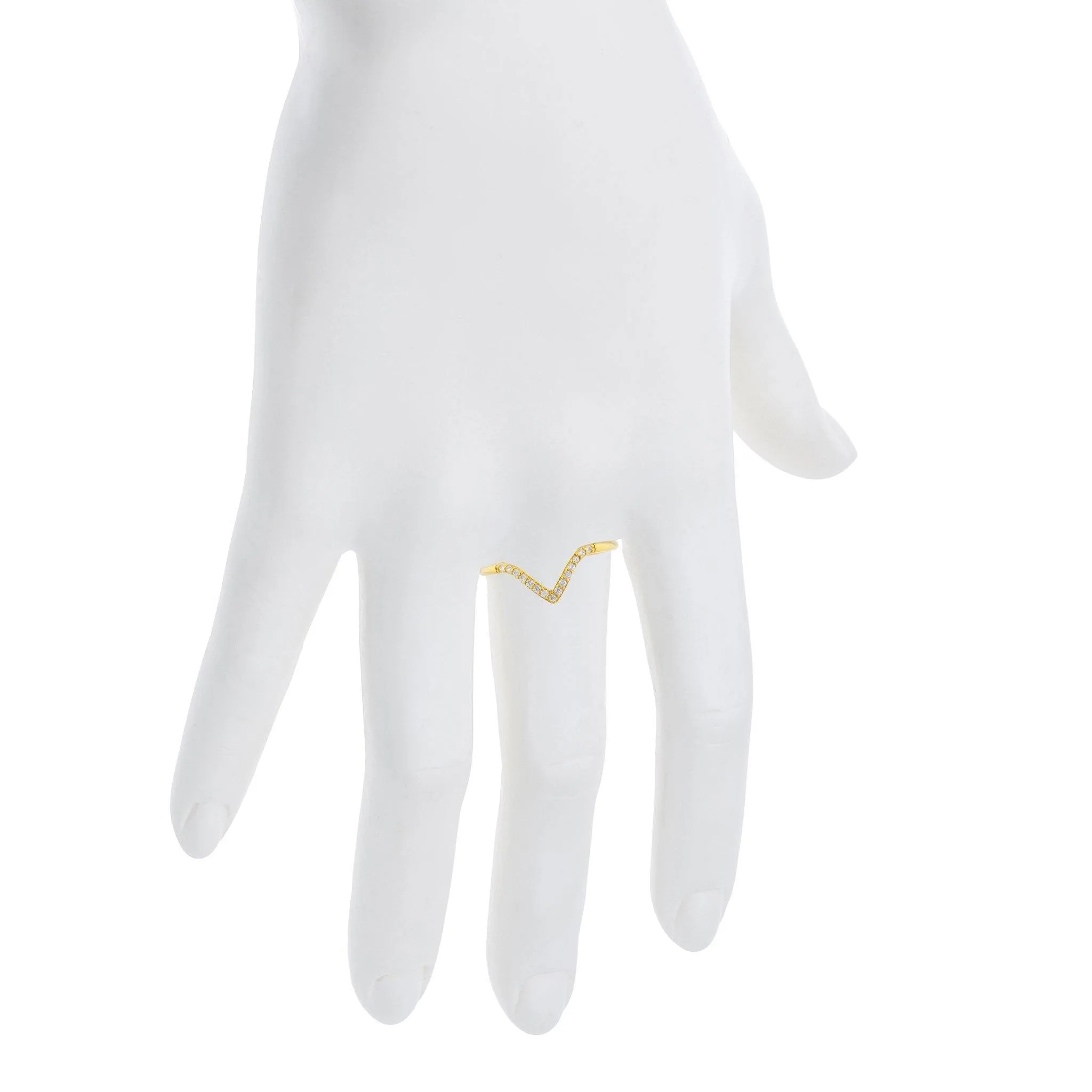 Pointe Pave Ring