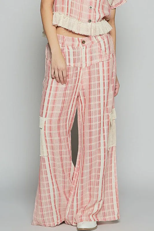 POL102 - STRIPE PANT RED