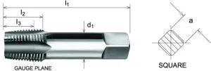 SOMTA - Series 575 HSS BSPT Tap 1-1/2" (Bottoming Lead, Taper Form)