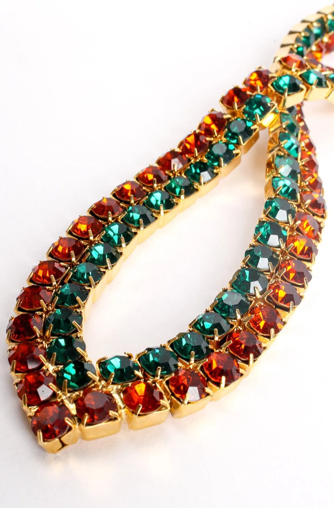 Warm Forest Crystal Pointed Collar